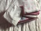 Licht roze katoenen baby deken met lakentje 90x150 hydrofiel, Ophalen of Verzenden, Deken, Zo goed als nieuw, 100 cm of meer