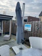 Zwevende parasol  met granieten voet, Ophalen, Verstelbaar, Gebruikt, Parasolvoet