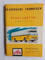 GELDERSCHE TRAMWEGEN DIENSTREGELING 22 MEI 1966, Verzamelen, Spoorwegen en Tramwegen, Ophalen of Verzenden, Zo goed als nieuw