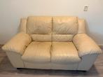 Bankstel leer 2+1zits, Ophalen of Verzenden, Gebruikt, 75 tot 100 cm, Leer