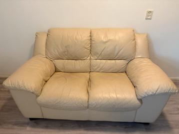 Bankstel leer 2+1zits beschikbaar voor biedingen