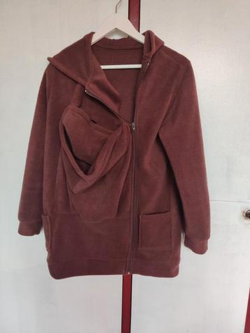 Kangaroe buidel trui vest hoodie maat M L baby zwanger bruin beschikbaar voor biedingen