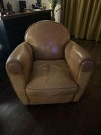Leren fauteuil, Huis en Inrichting, Fauteuils, Ophalen, Gebruikt, Leer, 75 tot 100 cm
