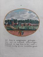 14 / Heekelingen Hekelingen Spijkernisse Gravure 18e eeuw, Antiek en Kunst, Kunst | Etsen en Gravures, Ophalen of Verzenden