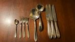 Puntfilet, bestekdelen, zwaar verzilverd, Nieuwpoort, Antiek en Kunst, Antiek | Bestek, Ophalen of Verzenden