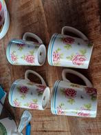 Jet Rosé Bekers - Set van 4, Huis en Inrichting, Ophalen of Verzenden, Zo goed als nieuw, Overige stijlen, Kop(pen) en/of Schotel(s)