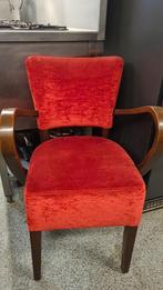 Mooie rode stoffen stoelen met en zonder leuning 24stuks, Vijf, Zes of meer stoelen, Gebruikt, Stof, Ophalen
