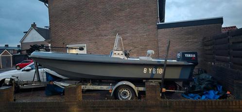 Leuke consoleboot, Watersport en Boten, Vis- en Consoleboten, Gebruikt, 70 pk of meer, 3 tot 6 meter, Benzine, Buitenboordmotor