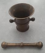 Koperen vijzel met stamper, Ophalen of Verzenden