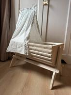 Vintage poppenwieg met origine bekleding, Ophalen of Verzenden