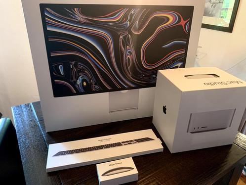 Mac Studio + Studio Display + Magic Keyboard + Magic Mouse, Computers en Software, Apple Desktops, Zo goed als nieuw, Overige modellen