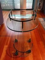 Serveerwagen / trolley voor drank van glas en verrijdbaar, Ophalen, Zo goed als nieuw