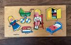 Houten kinderpuzzel Simplex Toys jaren 60 In goede staat., Van hout, Minder dan 10 stukjes, Ophalen of Verzenden, 6 maanden tot 2 jaar