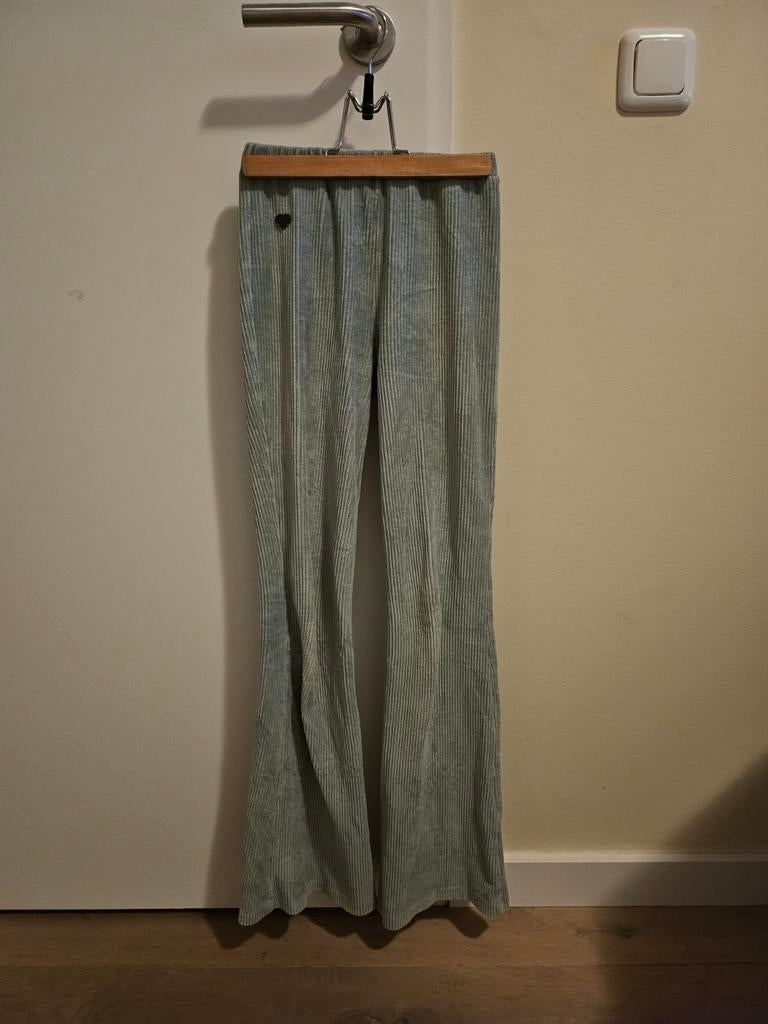 Turquoise flared broek America Today maat 146/152, Ophalen, Zo goed als nieuw, Maat 34 (XS) of kleiner, Groen