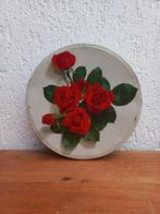 Vintage blik. Retro trommel. Rozen. Koekjes, Verzamelen, Retro, Ophalen of Verzenden