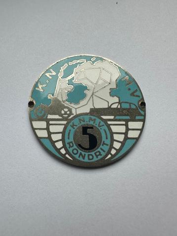 K.N.M.V. KNMV embleem / badge. Rondrit 5.  beschikbaar voor biedingen