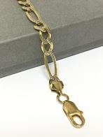 Gouden Figaro Schakel Armband (Geslepen) - 22,5 cm / 19,1 g, -, Ophalen of Verzenden, Zo goed als nieuw, Info@tiemanjuweliers.nl