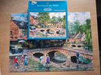 Gibsons Puzzel Puzzle Bourton on the Water Terry Harrison, Ophalen of Verzenden, 500 t/m 1500 stukjes, Zo goed als nieuw, Legpuzzel