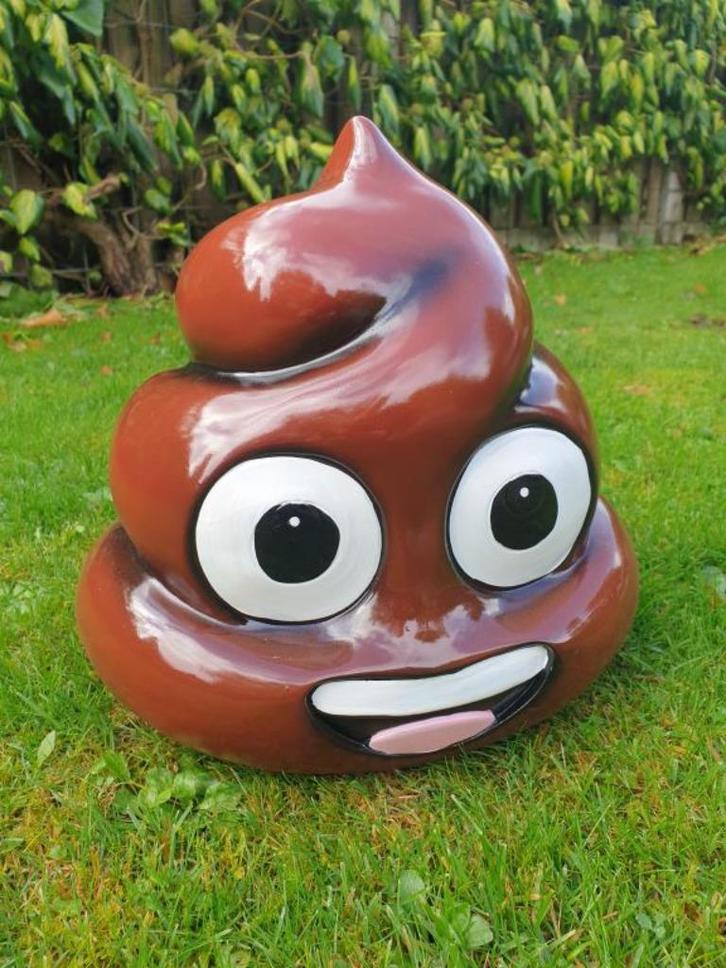 beeld van een drol , kado, Verzamelen, Beelden en Beeldjes, Zo goed als nieuw, Mens, Ophalen of Verzenden