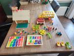 Fisher Price schooltje, schoolbussen, schoolplein, Ophalen of Verzenden, Gebruikt