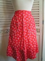 vintage schort nr QQ 1142, Huis en Inrichting, Keuken | Textiel, Verzenden, Zo goed als nieuw, Rood, Schort
