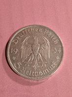 Vijf reichsmark zilver 1934 Duitsland, Postzegels en Munten, Ophalen of Verzenden, Duitsland, Zilver