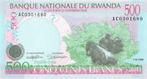 Rwanda 500 Francs 1998 Unc pn 26a, Los biljet, Ophalen of Verzenden, Overige landen