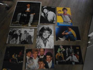 set van 9 posters jaren 80 Nederlandse Zangers en Bands beschikbaar voor biedingen
