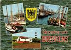 Groeten uit Breskens - 3 afb + wapen - haven vuurtoren - 198, Verzamelen, Ansichtkaarten | Nederland, Gelopen, 1960 tot 1980, Ophalen of Verzenden