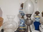 3 vintage Antieke lampen, Ophalen, Gebruikt