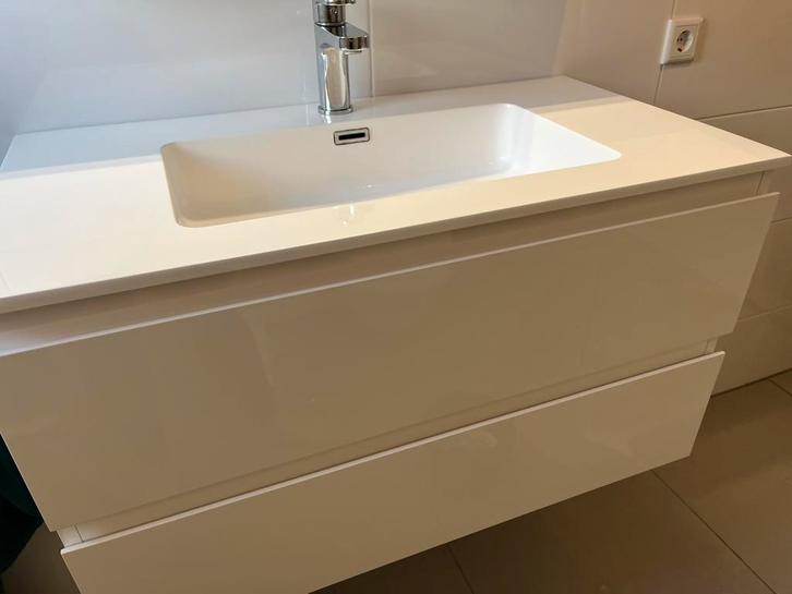 Badkamermeubel napoli incl kraan, Huis en Inrichting, Badkamer | Badkamermeubels, Zo goed als nieuw, Minder dan 100 cm, 50 tot 100 cm