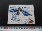 sticker strip vuurtoren zee boei NVGS SBBGS, Ophalen, Zo goed als nieuw