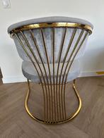 Marmeren Eethoek: 130cm Hourglass Tafel + 4 Velvet Stoelen, Huis en Inrichting, Ophalen, 50 tot 100 cm, 100 tot 150 cm, Overige materialen