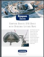 davits inox élektrisch 12 V 300kg heffing  voor bijboot, Ophalen of Verzenden, Nieuw, Overige typen, Zeilboot of Motorboot