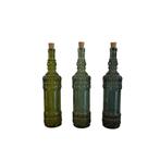 Partij Fles gerecycled glas 34 cm 3-soorten (397 stuks), Nieuw, Ophalen of Verzenden, Glas, Minder dan 50 cm