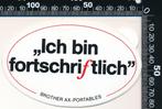 Sticker: Brother - AX Portables - Ich bin fortschriftlicht, Ophalen of Verzenden
