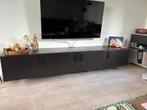 IKEA BESTÅ Tv-meubel met deuren – 3-delig, Huis en Inrichting, Ophalen, Gebruikt, Overige materialen, 200 cm of meer