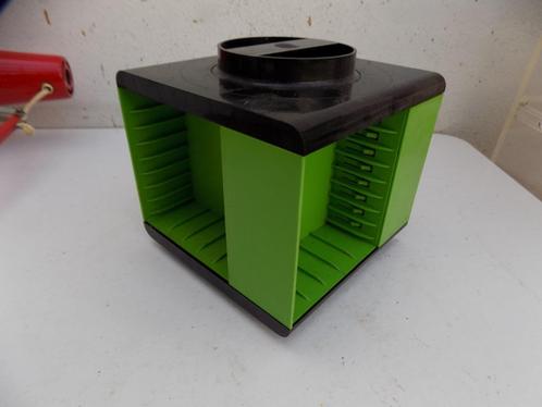 Muziekcassette carousel groen 1970 cassettebandjes rekje, Huis en Inrichting, Woonaccessoires | Overige, Gebruikt, Ophalen of Verzenden