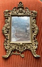 Napoleon III Vergulde Bronzen Spiegel, Antiek en Kunst, Antiek | Spiegels, Ophalen of Verzenden, Rechthoekig, Minder dan 50 cm