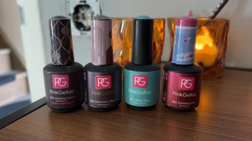 Pink gellac potjes., Sieraden, Tassen en Uiterlijk, Uiterlijk | Cosmetica en Make-up, Zo goed als nieuw, Handen en Nagels, Overige kleuren