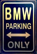 Metalen rusty-old wandplaat BMW Parking Only, Ophalen of Verzenden, Nieuw