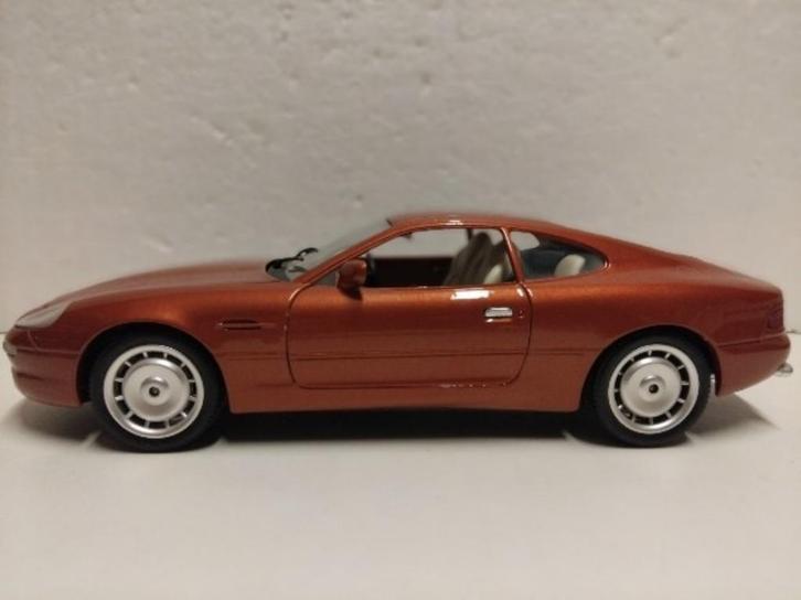 Aston Martin DB 7 koper orange Guiloy metal nobox 1:18 KRD, Hobby en Vrije tijd, Modelauto's | 1:18, Zo goed als nieuw, Auto, Overige merken