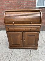 Secretaire met rolluik, Huis en Inrichting, Kasten | Secretaires, Ophalen, Gebruikt, Eiken look