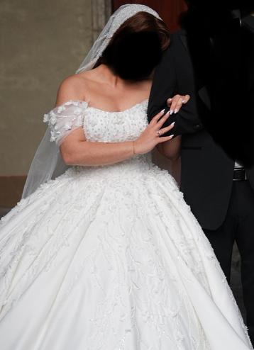 Elegante bruidsjurk trouwjurk gelin gelinlik M L verstelbaar beschikbaar voor biedingen