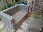 Loungeset met bank, stoelen en bijzettafel, Tuin en Terras, Tuinsets en Loungesets, Ophalen, Gebruikt, 3 zitplaatsen, Bank