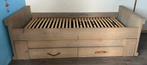 Bed met onderbed en 2 lades, Ophalen, Gebruikt, 90 cm, Eenpersoons