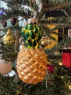 Ananas kersthanger kerstbal groen goudkleurig zgan, Diversen, Kerst, Ophalen of Verzenden, Zo goed als nieuw