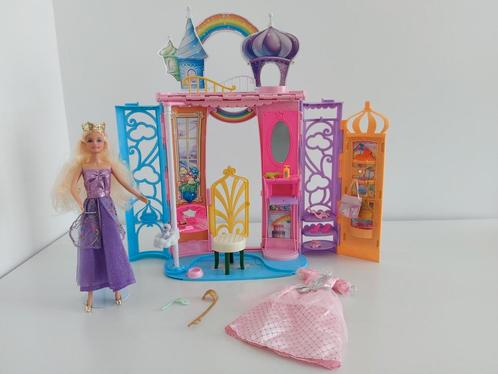 Barbie prinsessen kasteel, Kinderen en Baby's, Speelgoed | Poppen, Gebruikt, Barbie, Ophalen of Verzenden