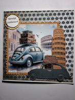 Mooie verjaardagskaart  met VW en toren van Pisa no 46 met, Ophalen of Verzenden, Nieuw, Man of Vrouw