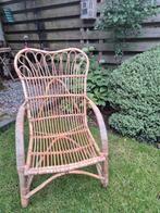 Rotan bamboe loungestoel, Huis en Inrichting, Stoelen, Ophalen, Gebruikt, Eén